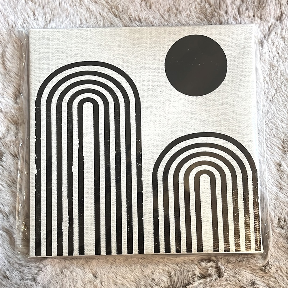 Arch Wall Art / Retro Geometric Rainbow